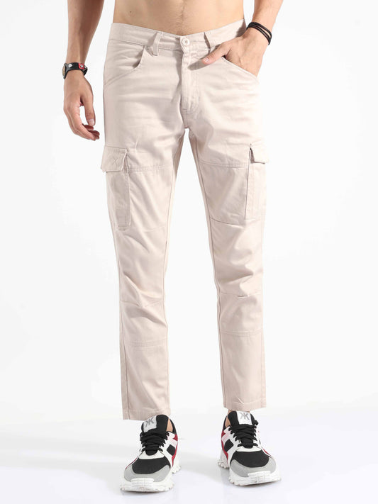 Silver Cargo Pants for Men