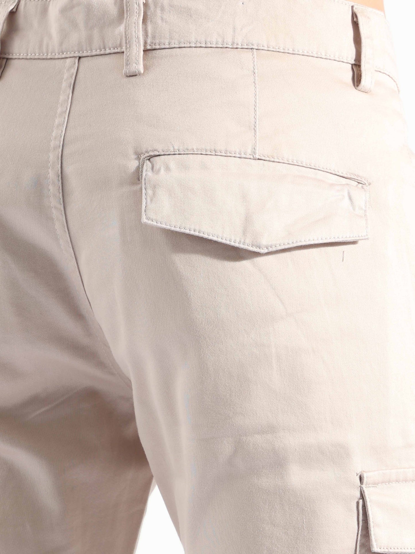 Silver Cargo Pants for Men