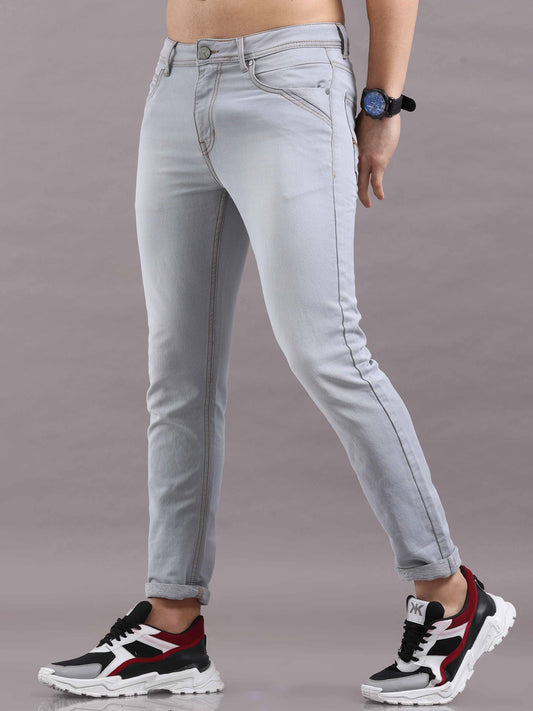LIGHT GREY SUPER PREMIUM JEANS