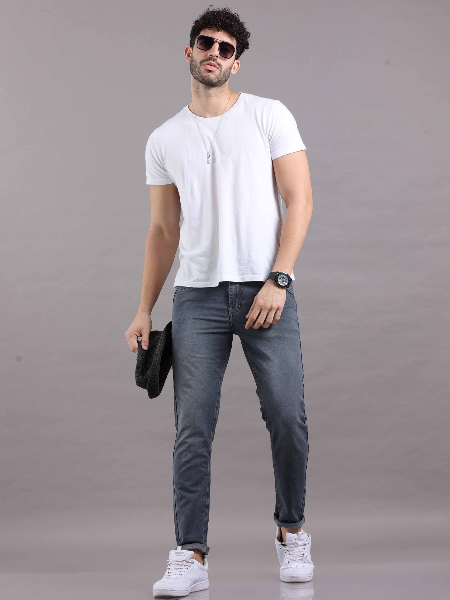 Mens Grey Jeans