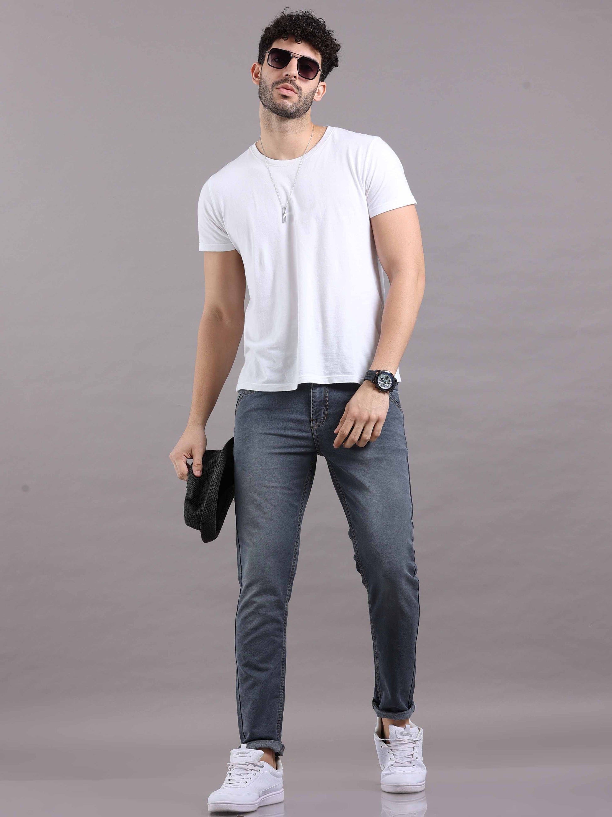 Mens Grey Jeans