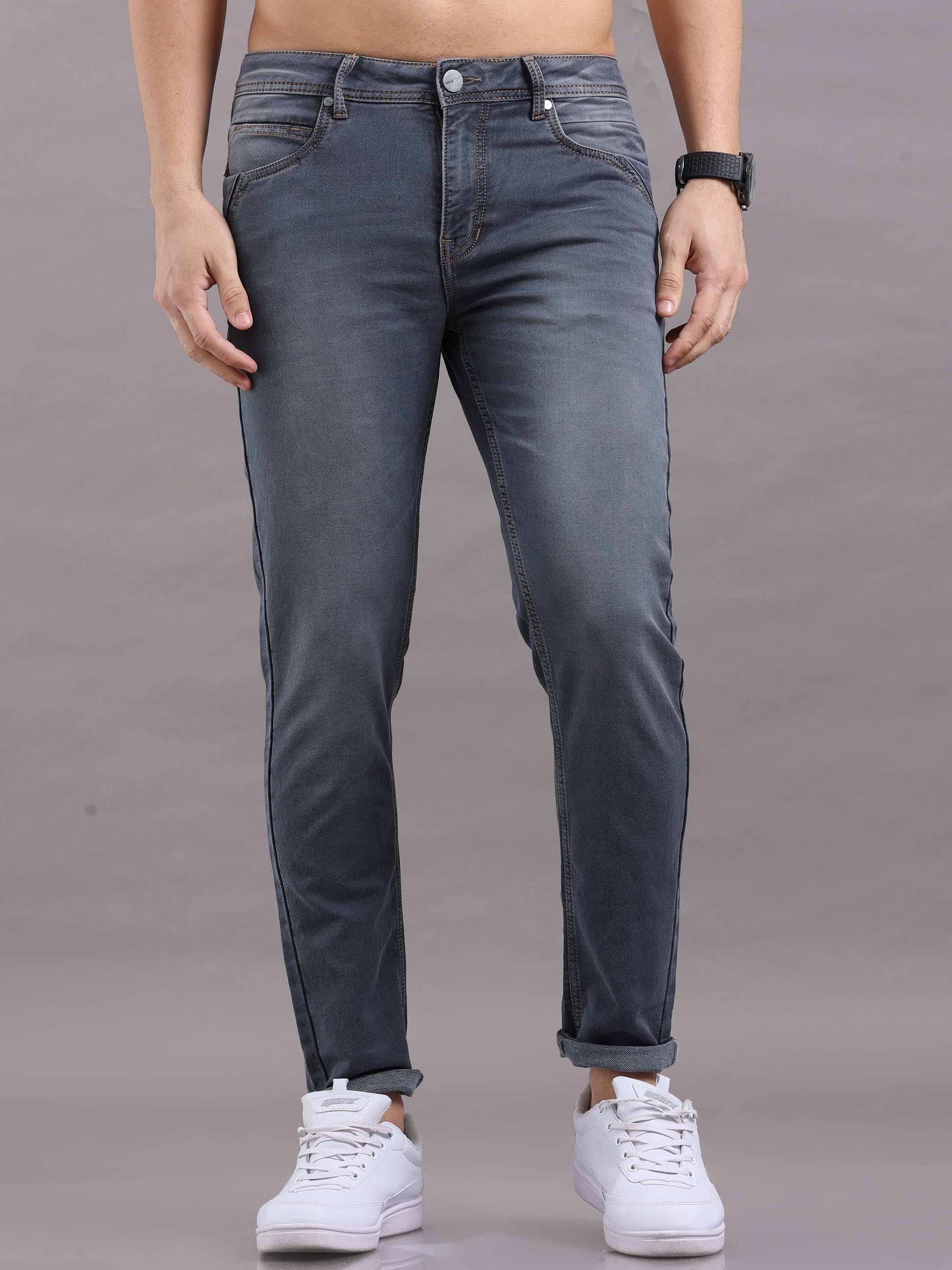 Mens Grey Jeans