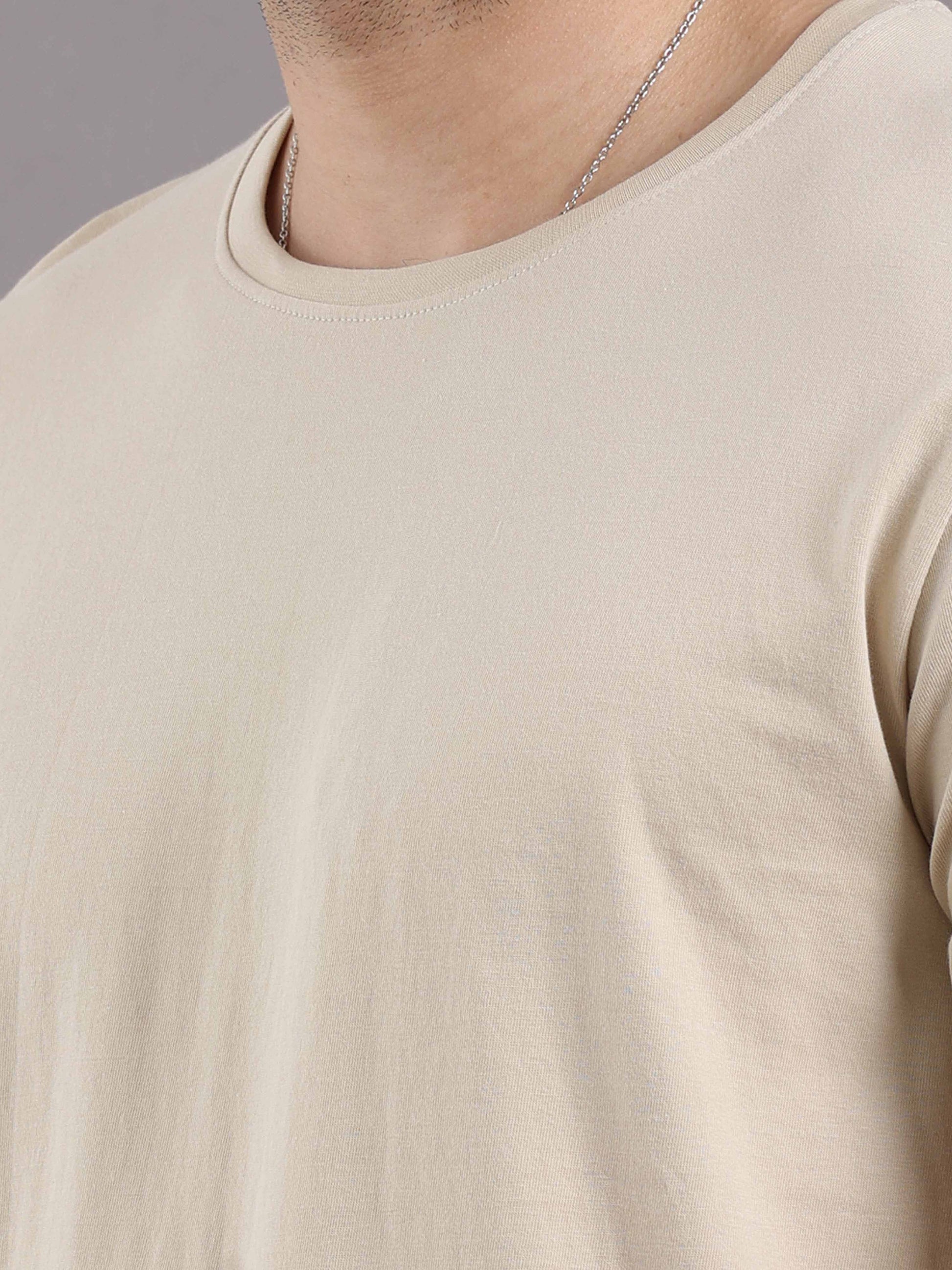 cream t shirt for men