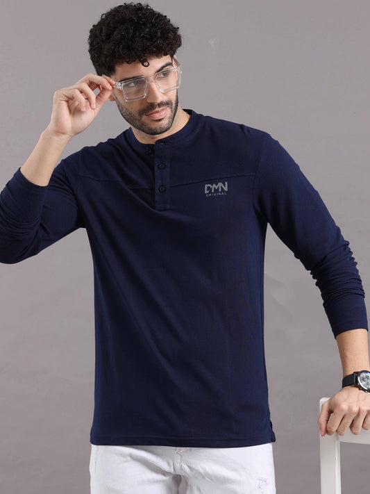 Full Sleeve Blue T Shirt