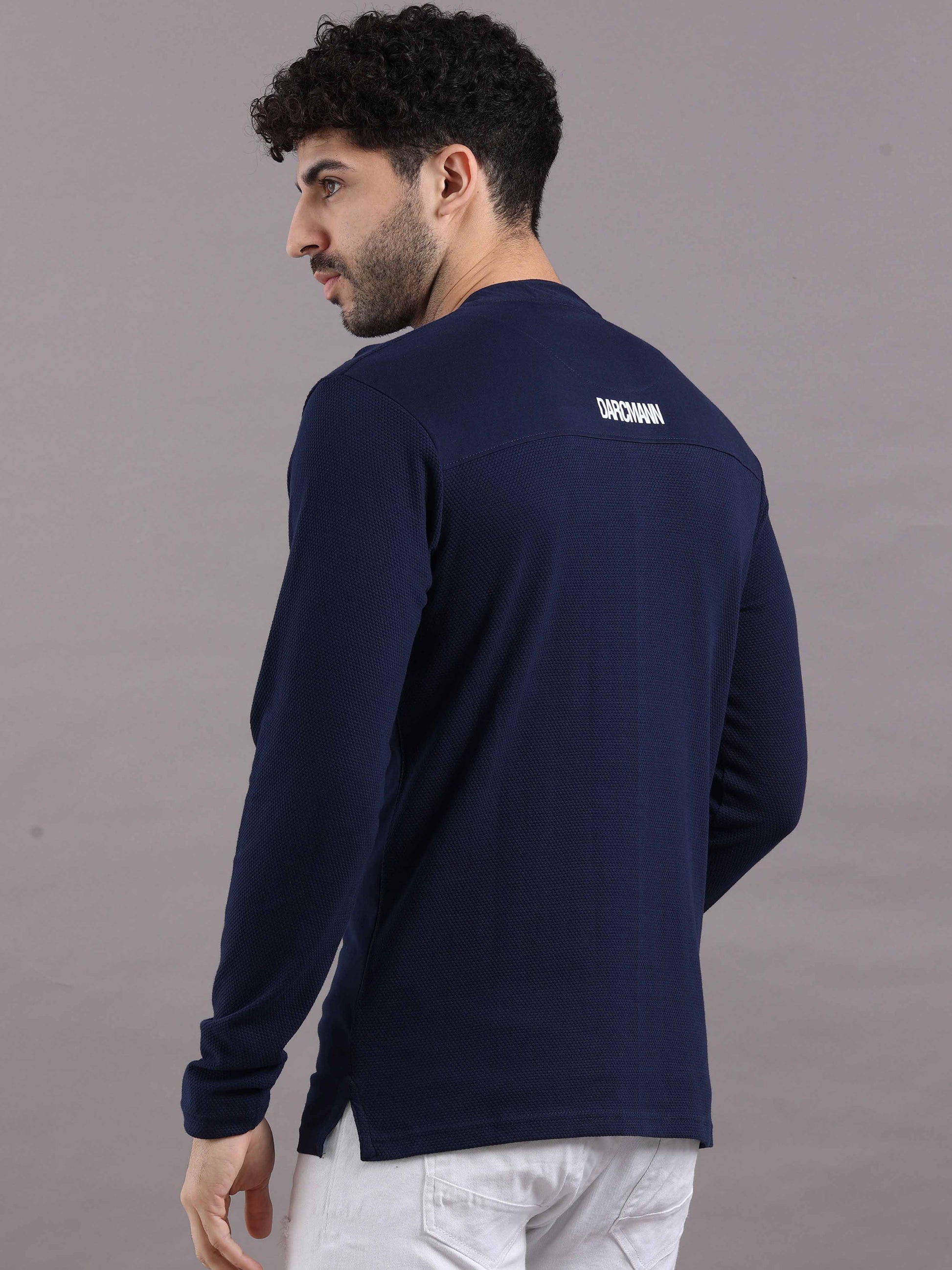 Full Sleeve Blue T Shirt