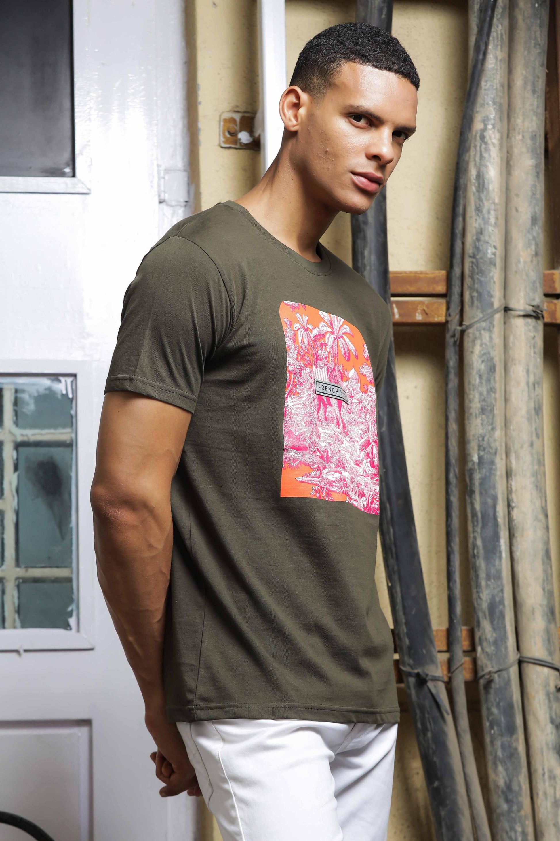 Green Printed T-Shirt 
