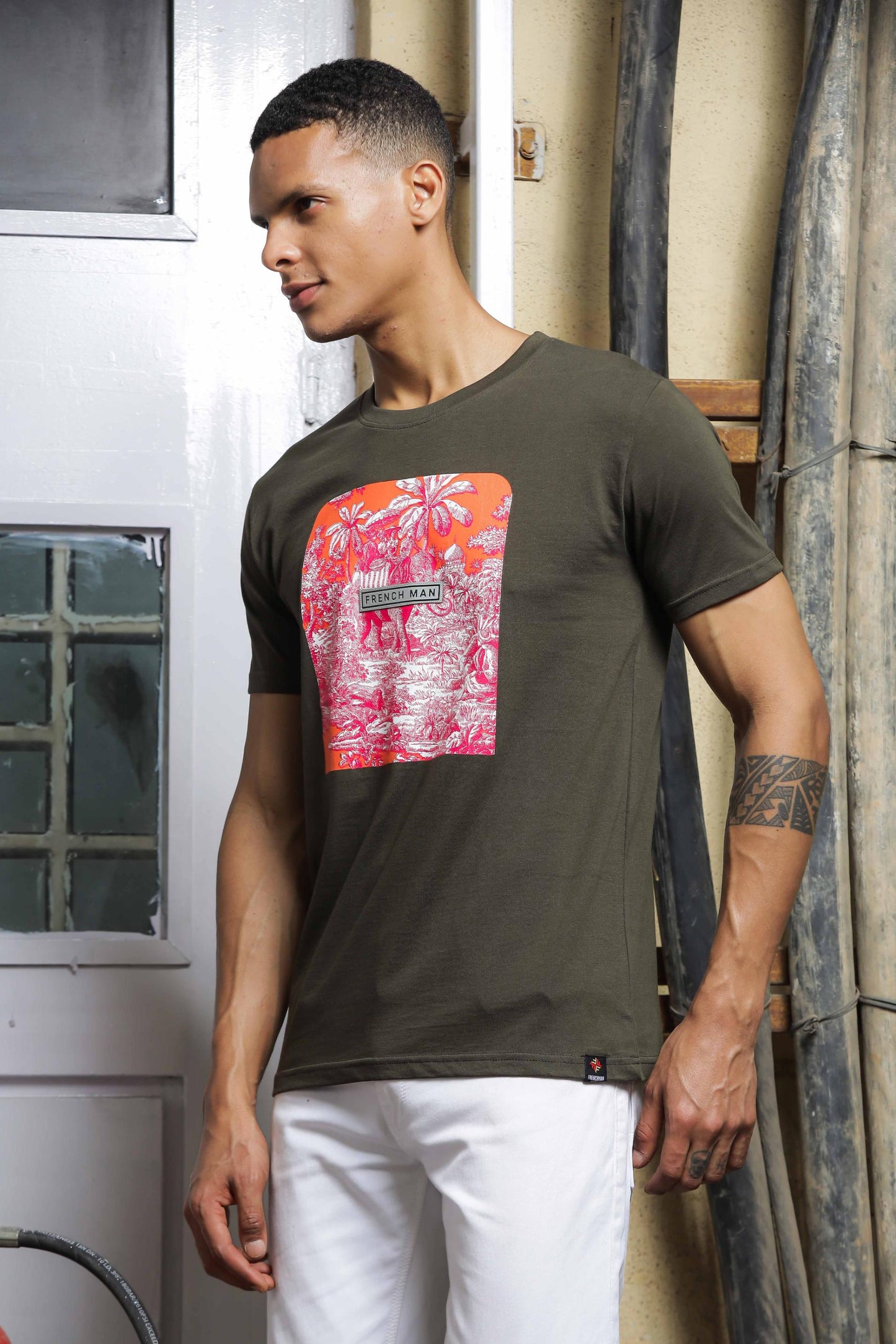 Green Printed T-Shirt 