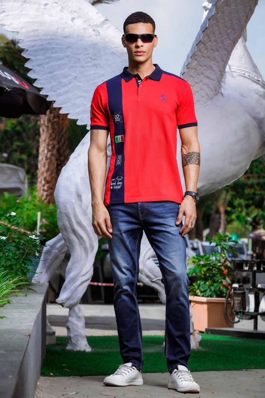 red polo t-shirts for men