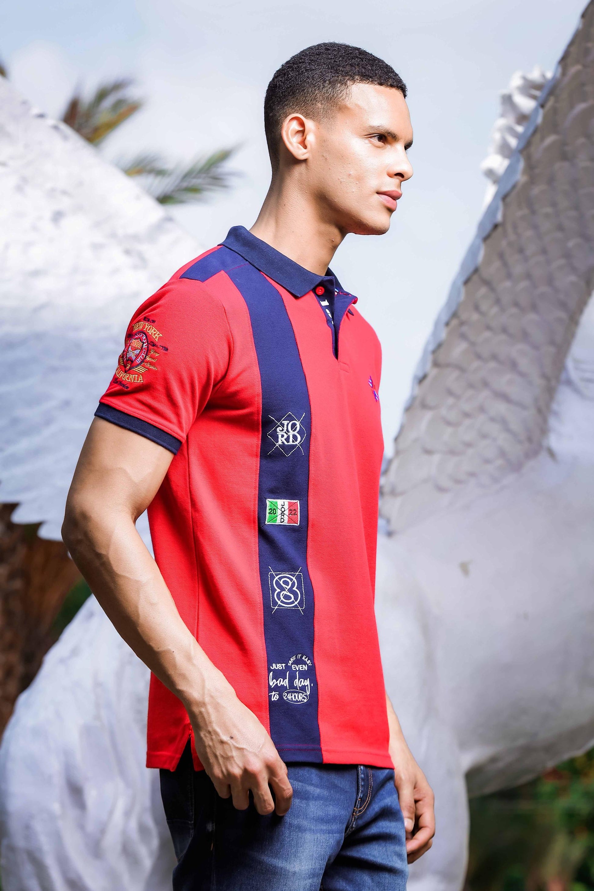 red polo t-shirts for men