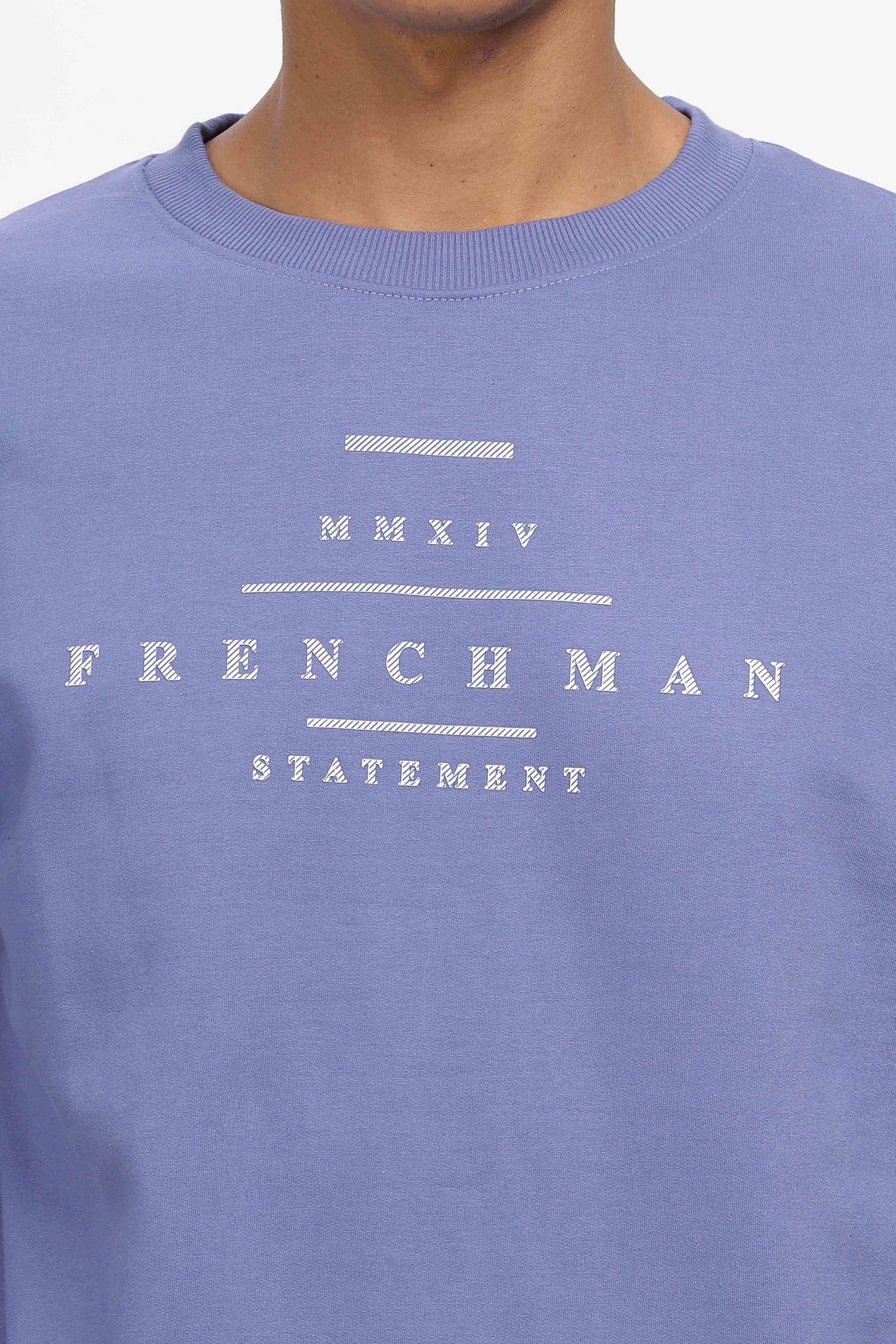 blue sweatshirt