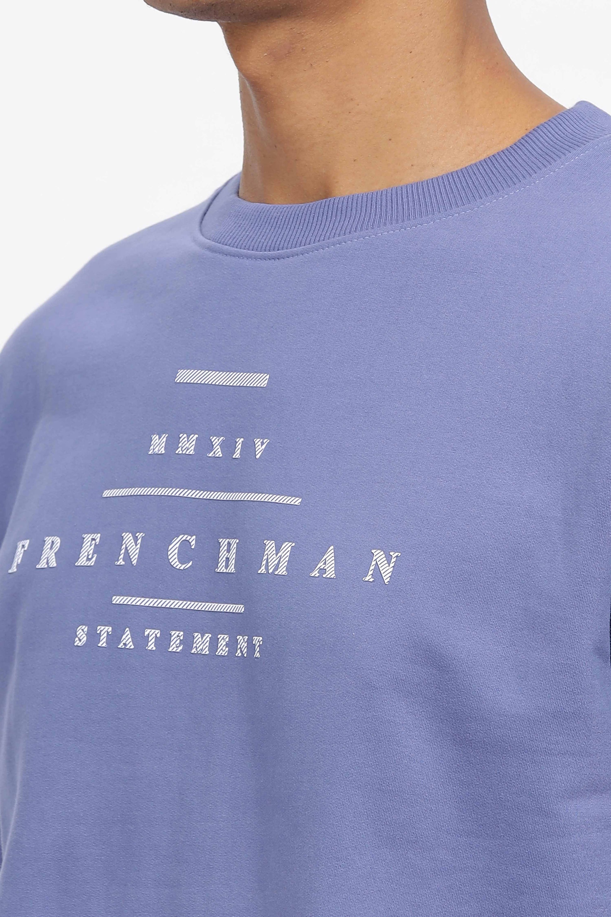 blue sweatshirt