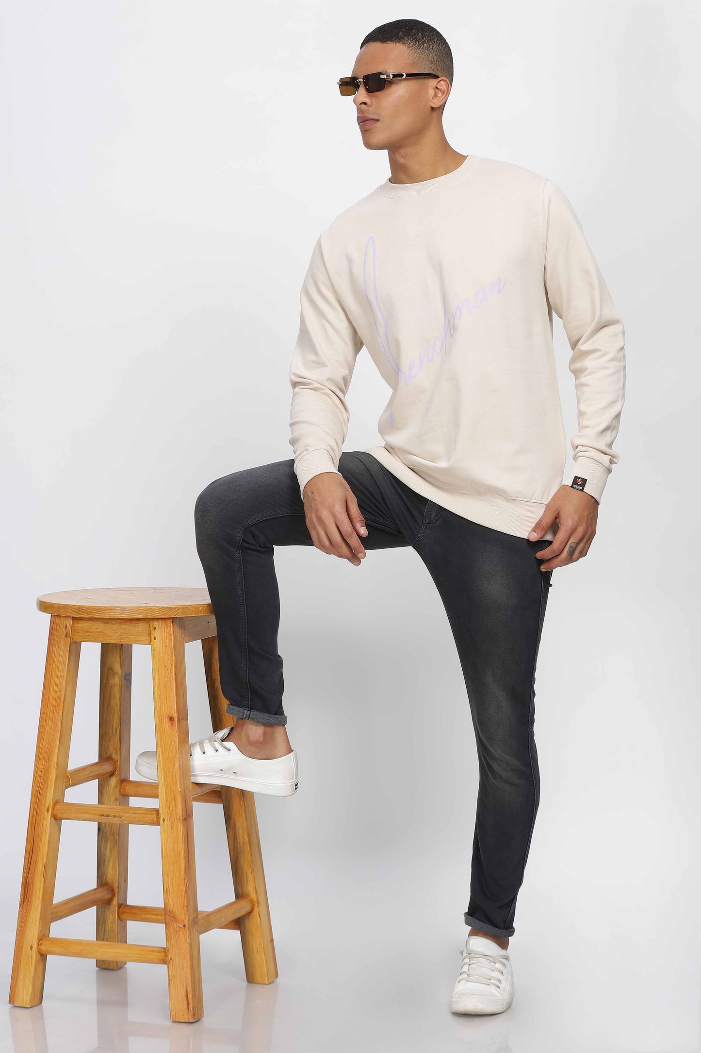Mens Beige Sweatshirt
