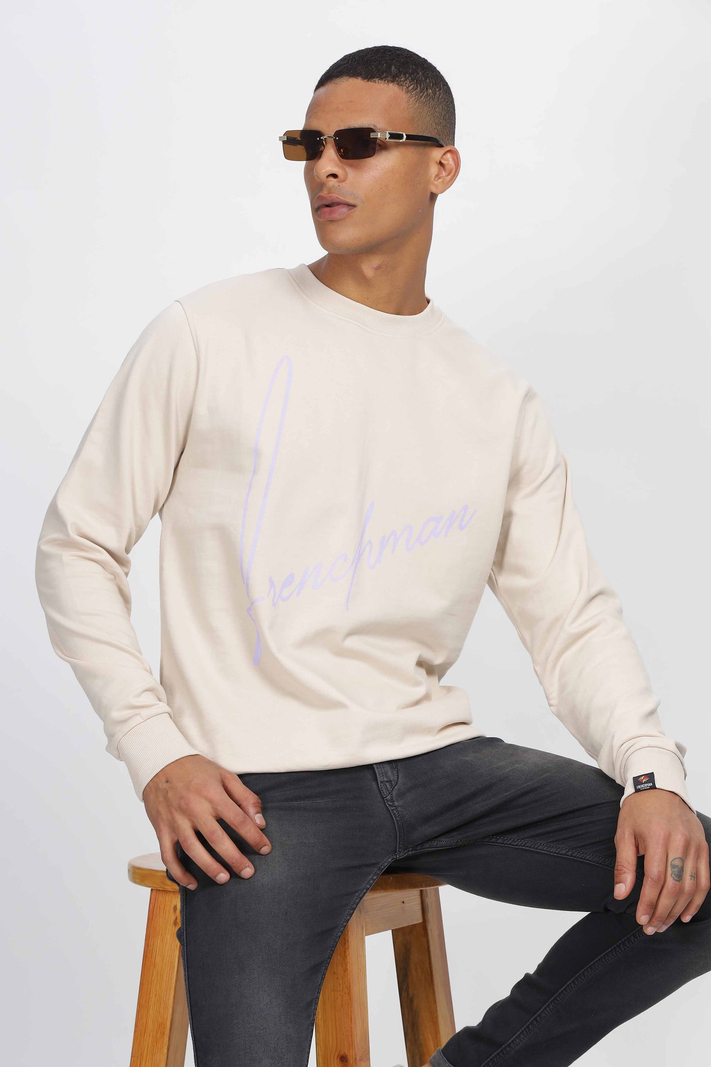 Mens Beige Sweatshirt