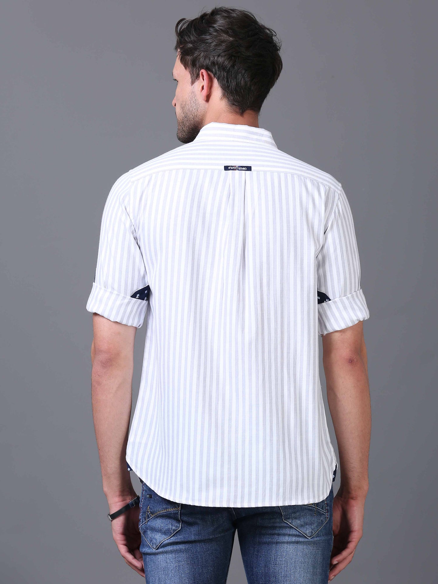 Grey Striped Shirt