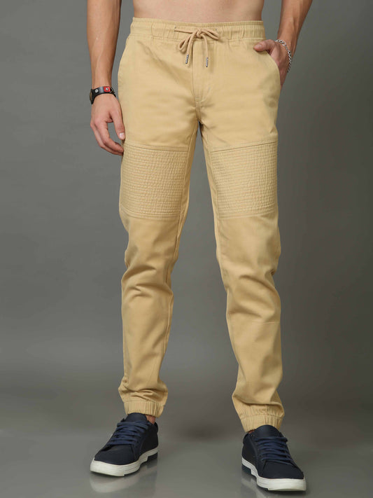 Mens Beige Joggers