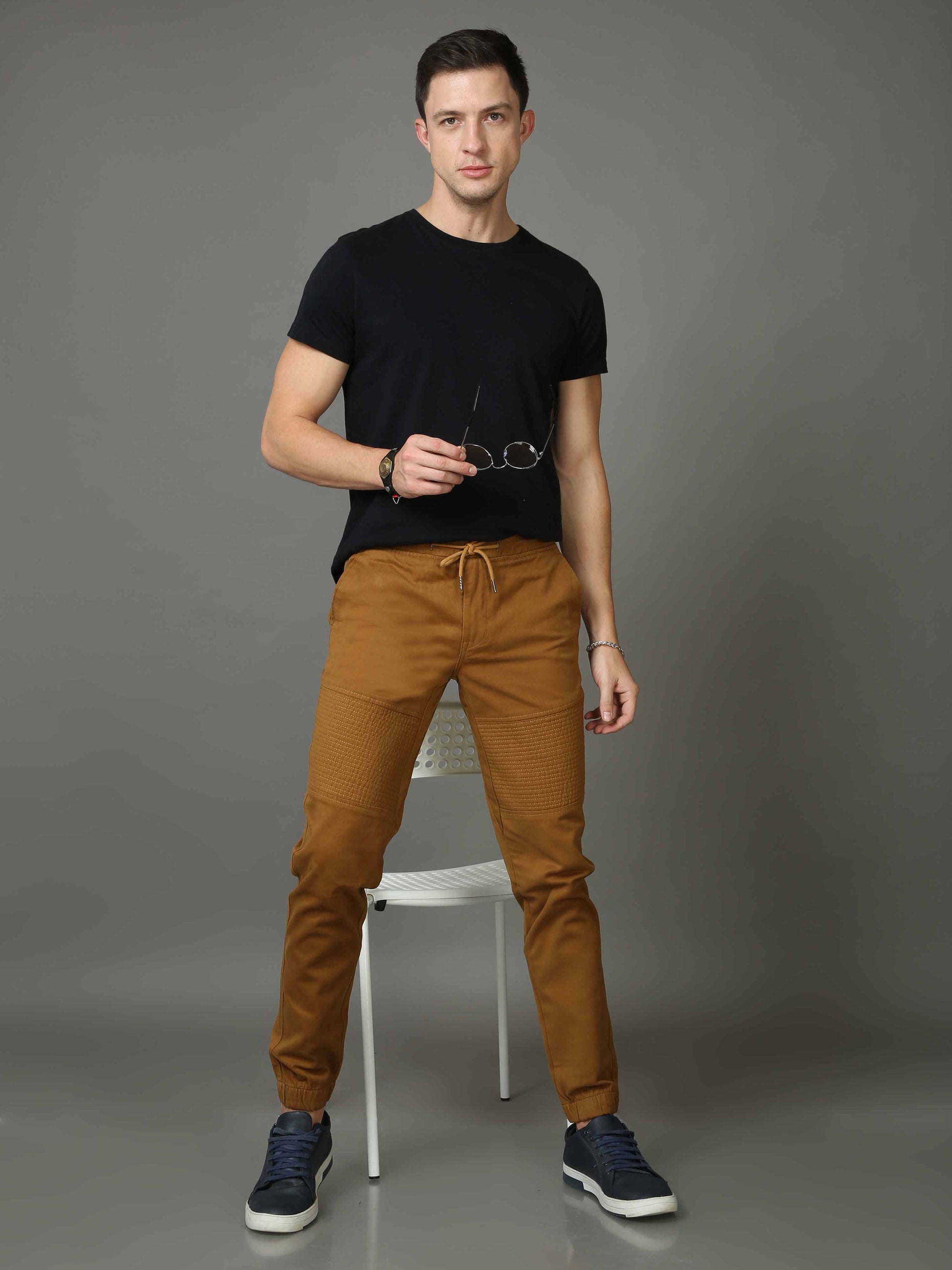 Mens Brown Joggers