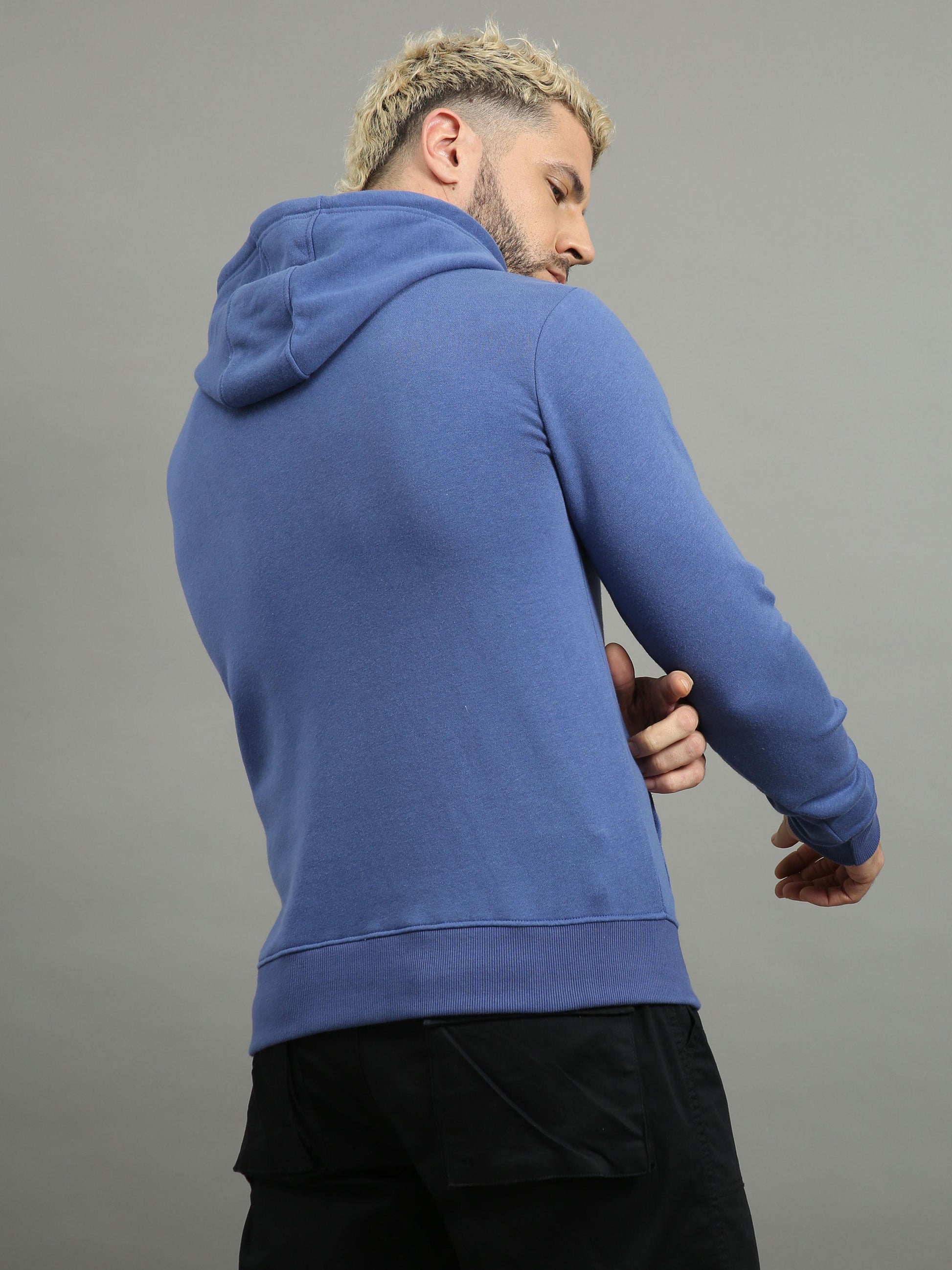 Mens Blue Hoodie