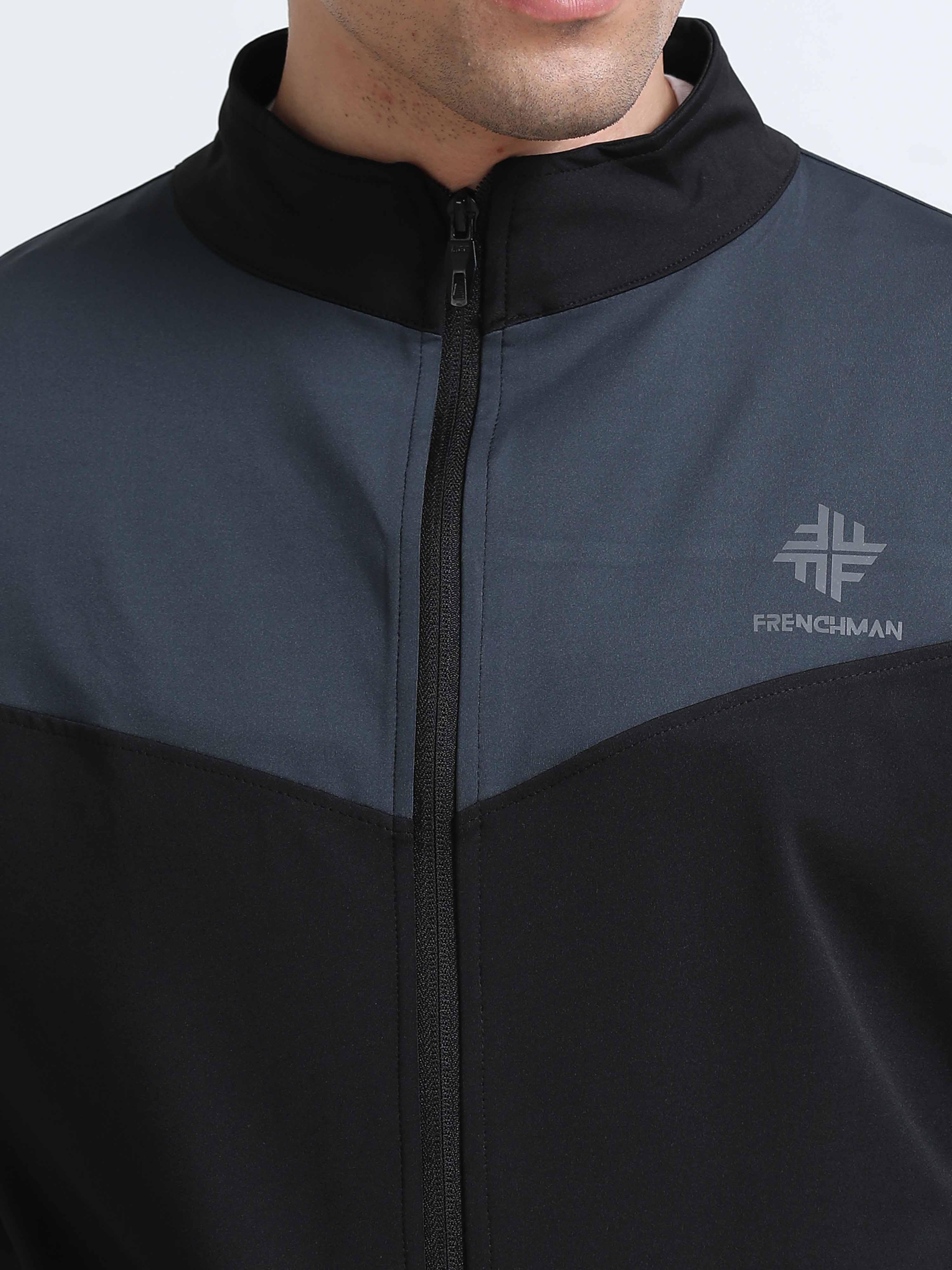 Shop Stylish Slim Fit Mens Black Sports Jacket Online