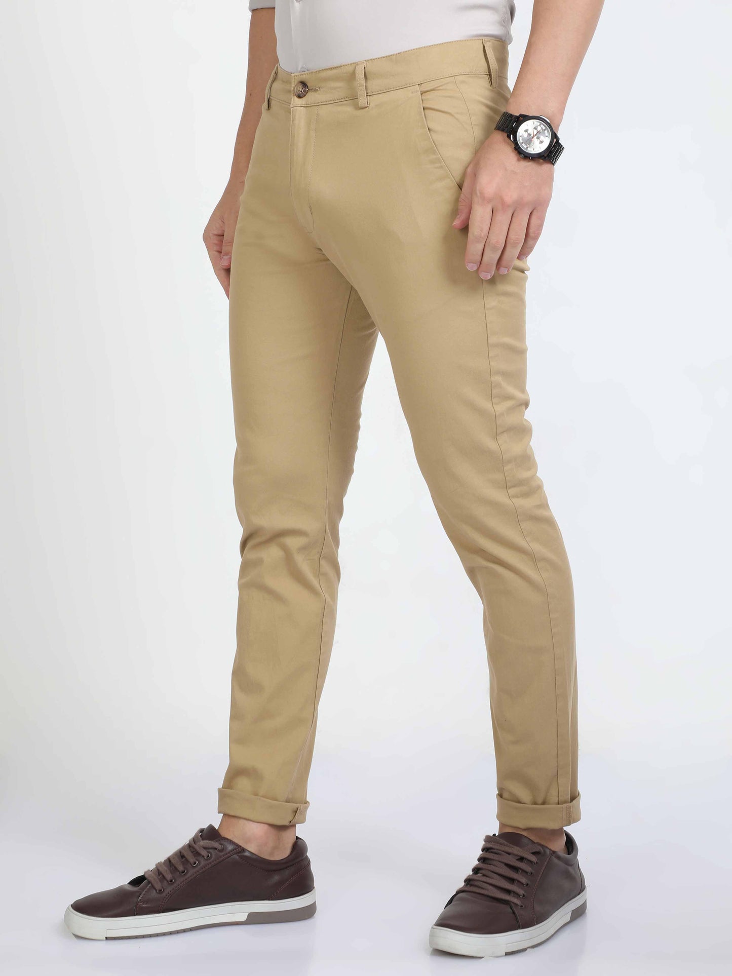 Daron Mens Beige Chino Pants