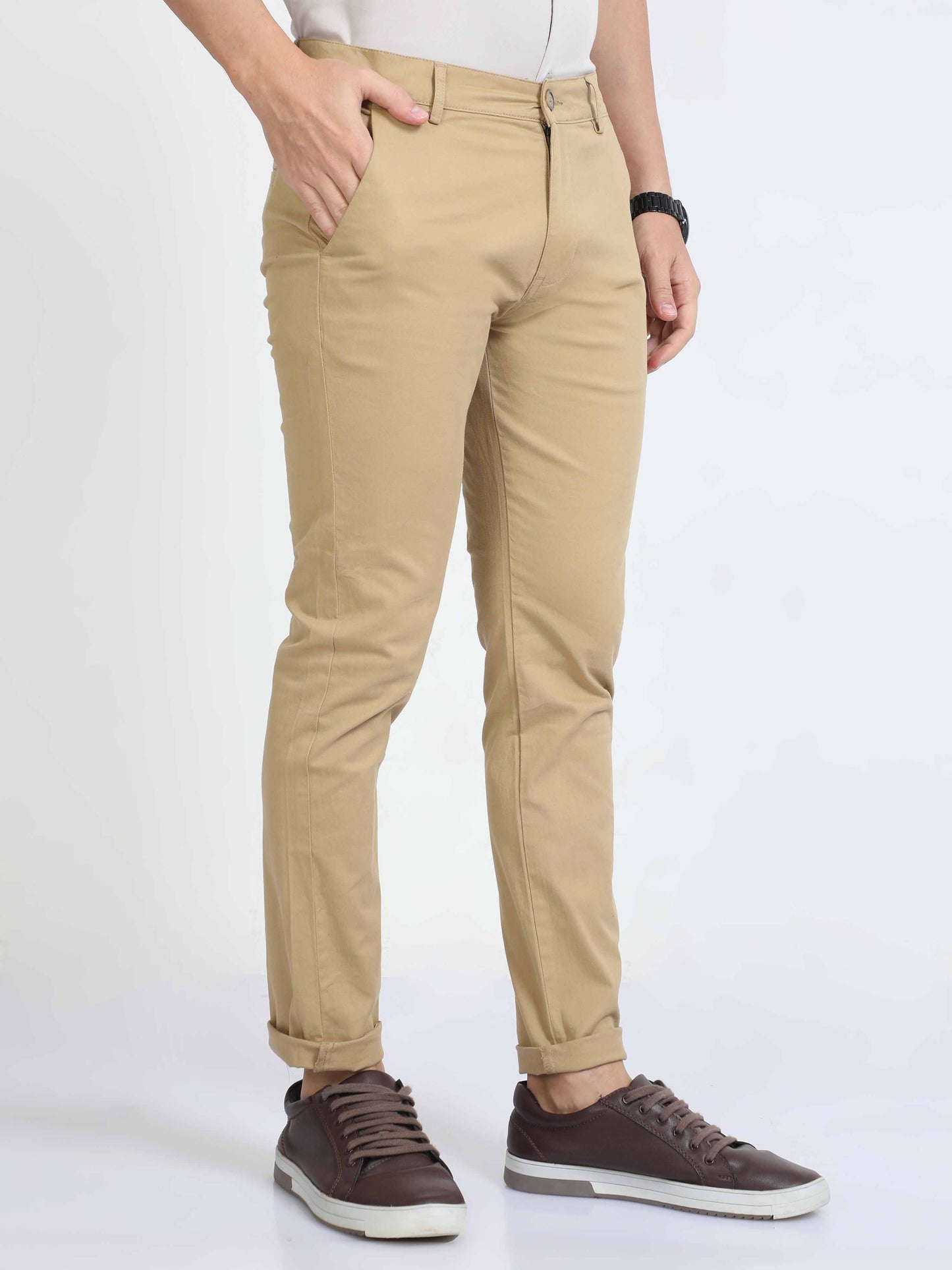 Daron Mens Beige Chino Pants