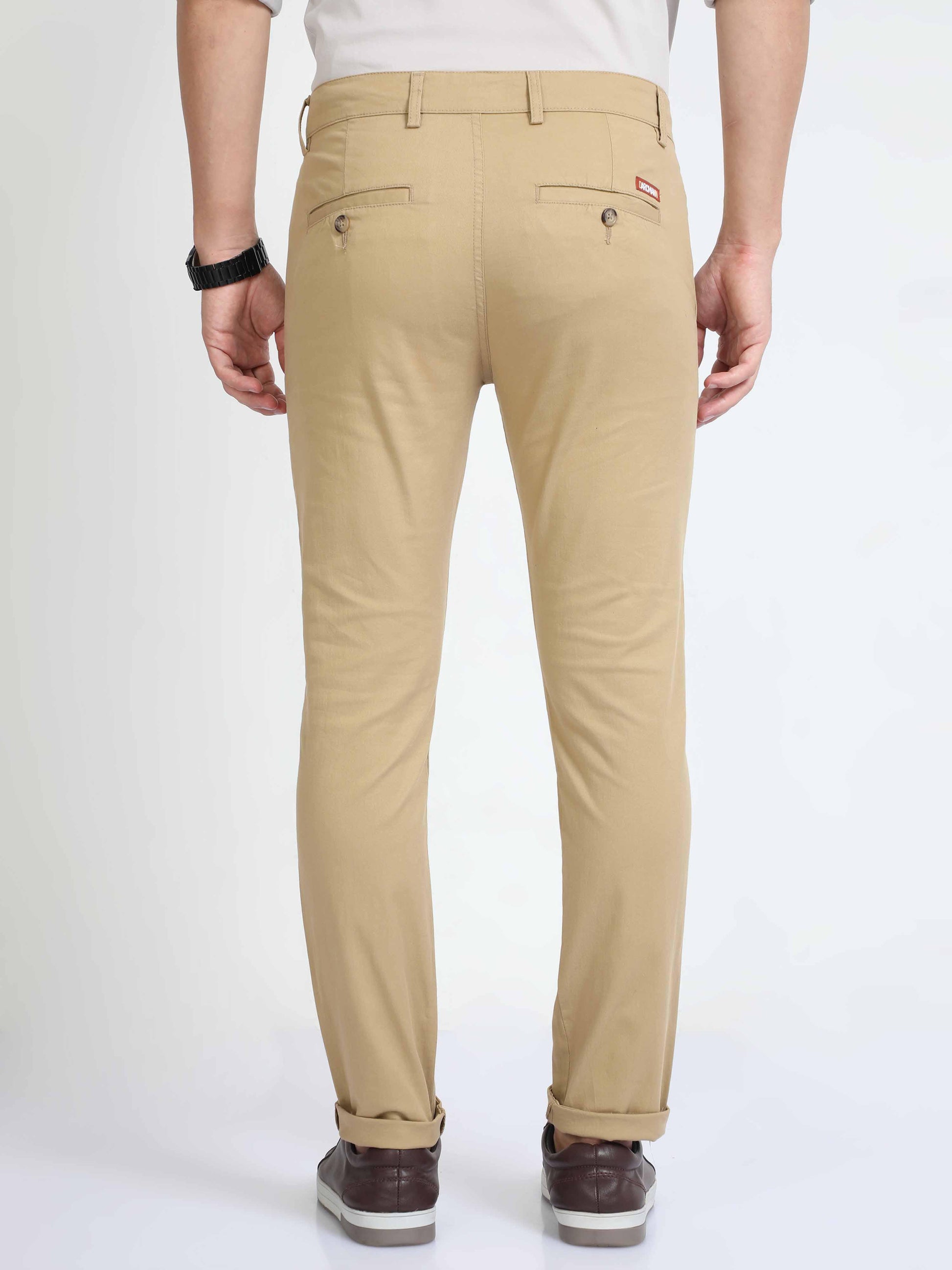 Daron Mens Beige Chino Pants