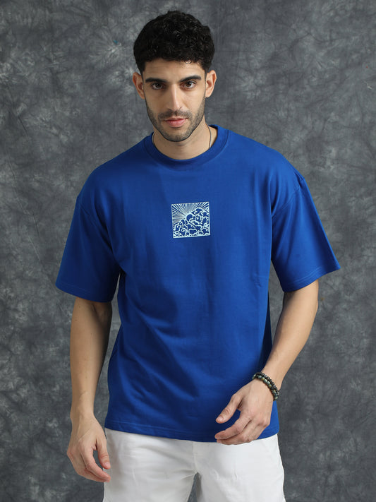 oversized blue t shirt - Black Denim