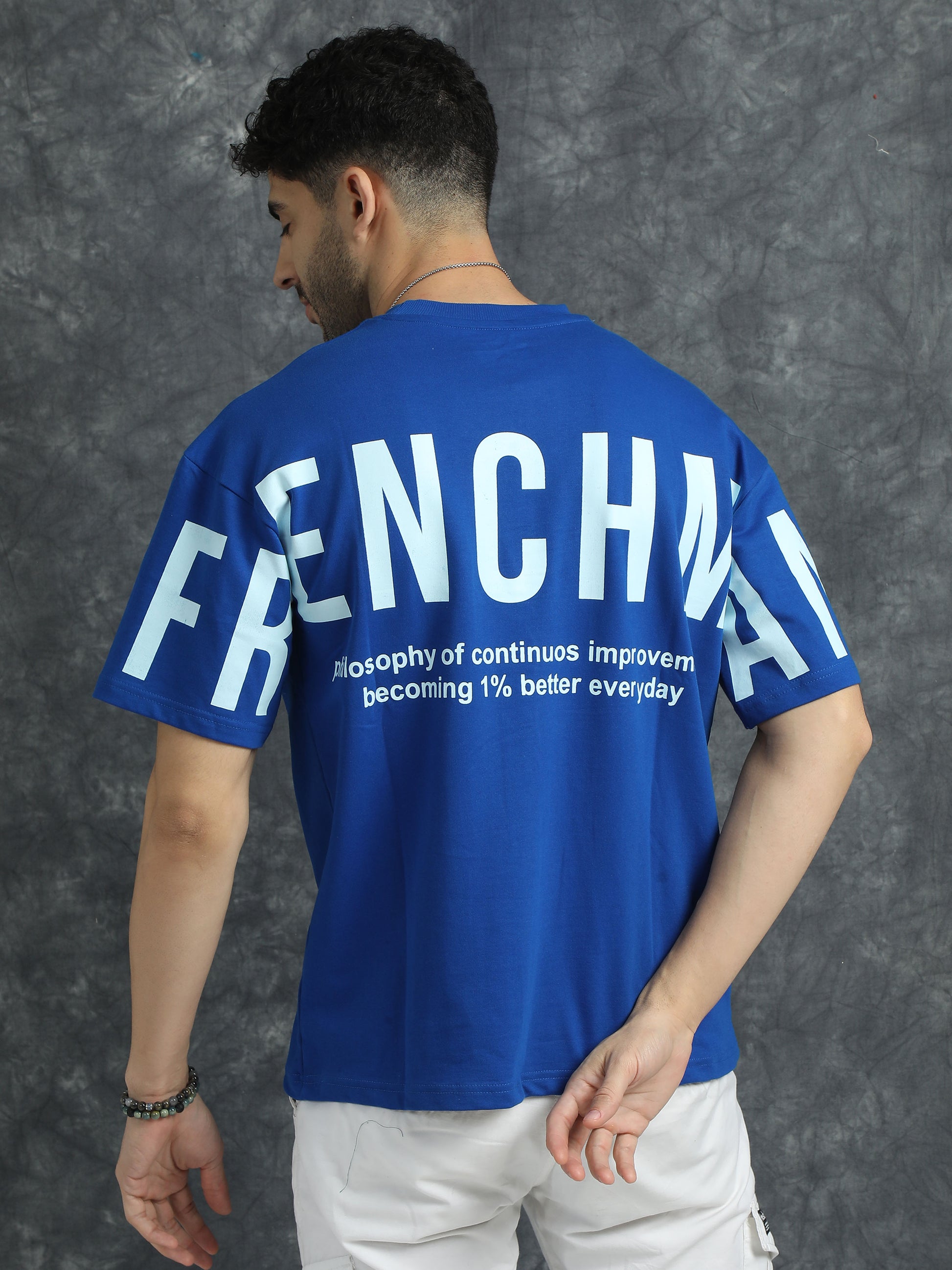 oversized blue t shirt - Black Denim