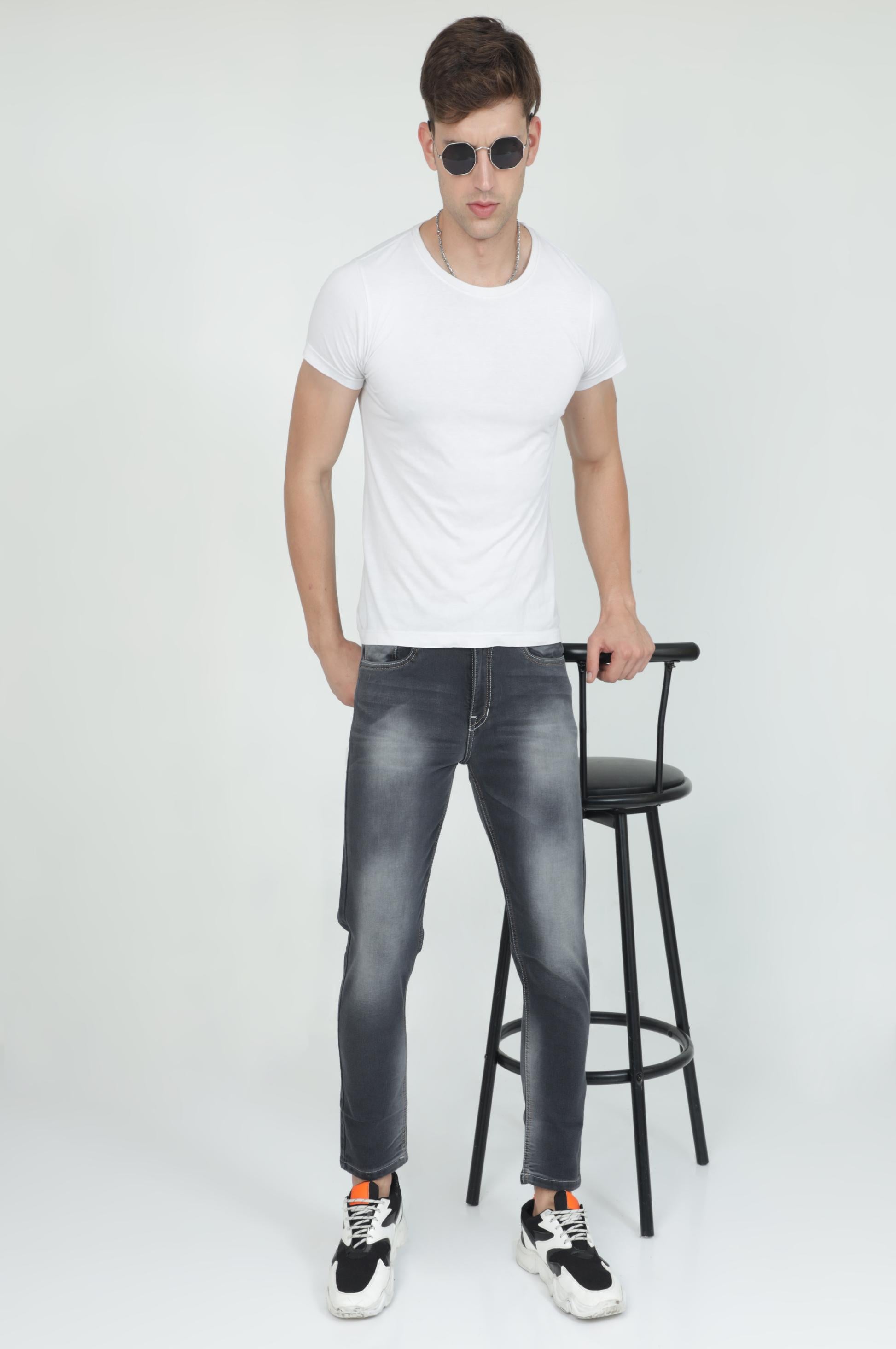 Ash Black Jeans for Men
