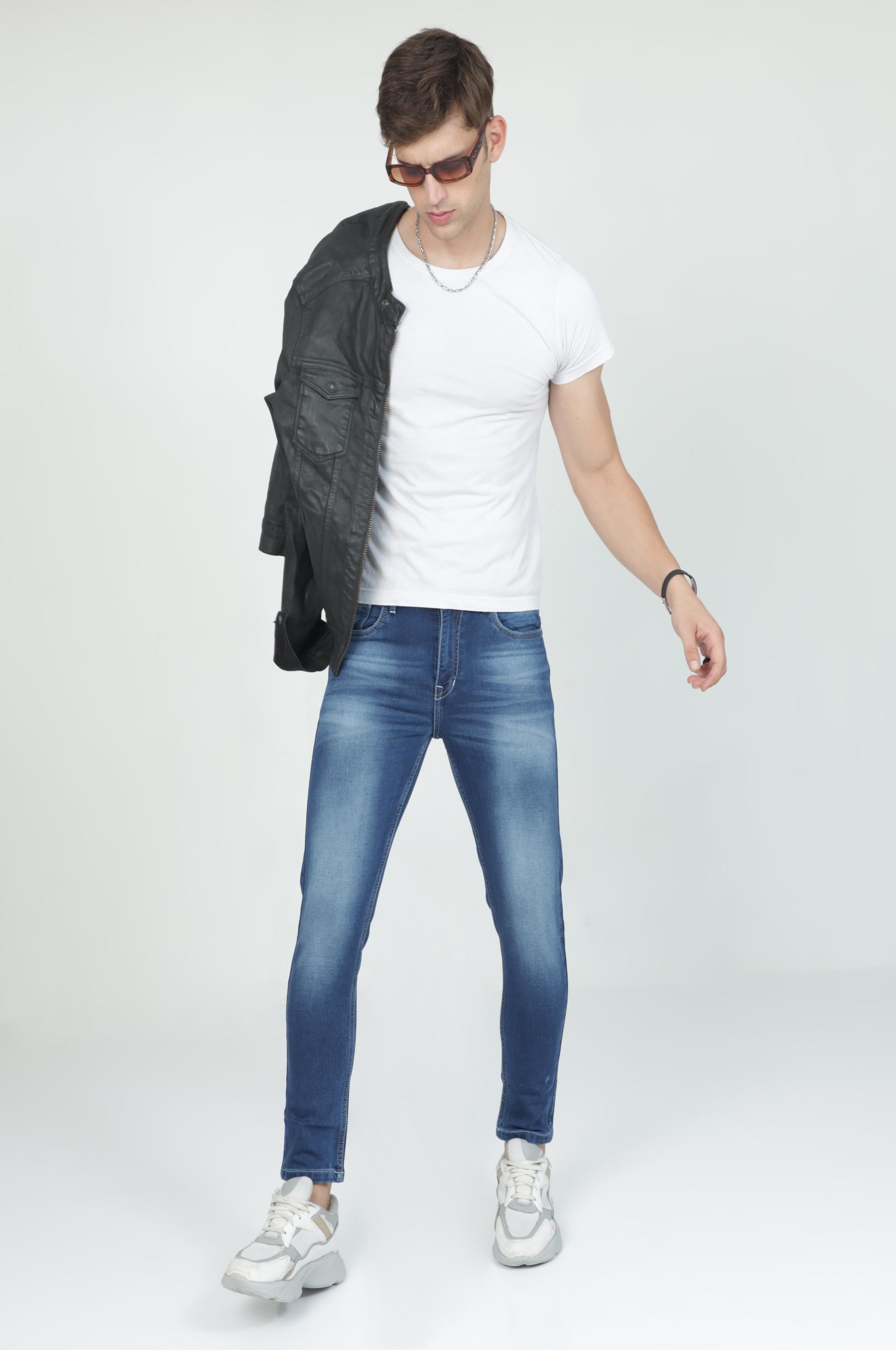 Slim Fit Blue Jeans 