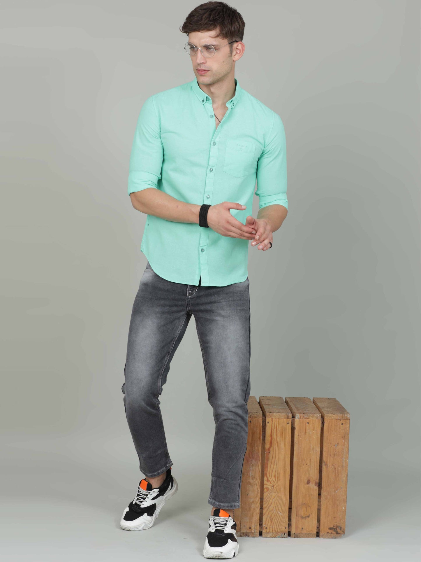 Green Linen Shirt 
