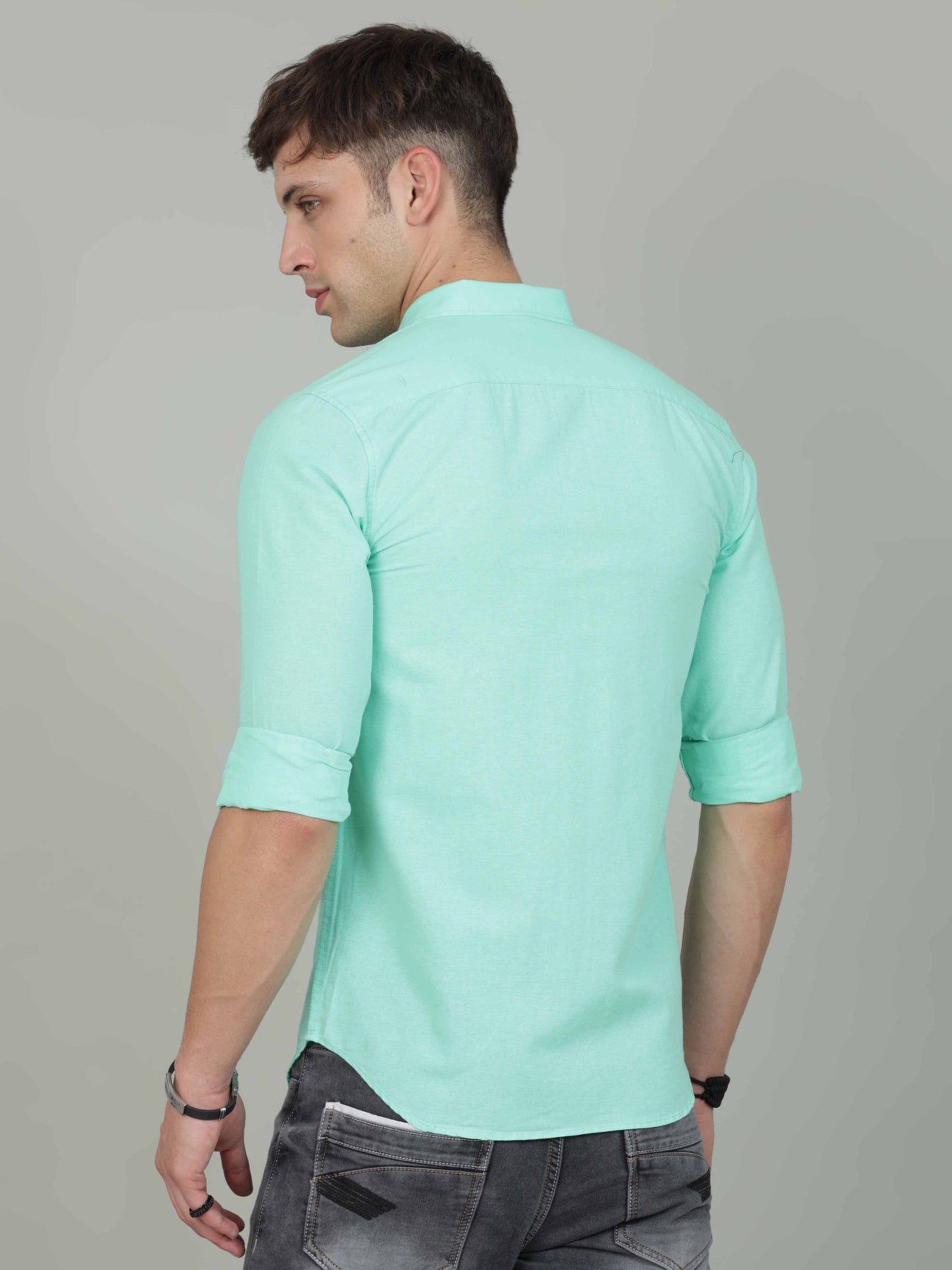 Green Linen Shirt 