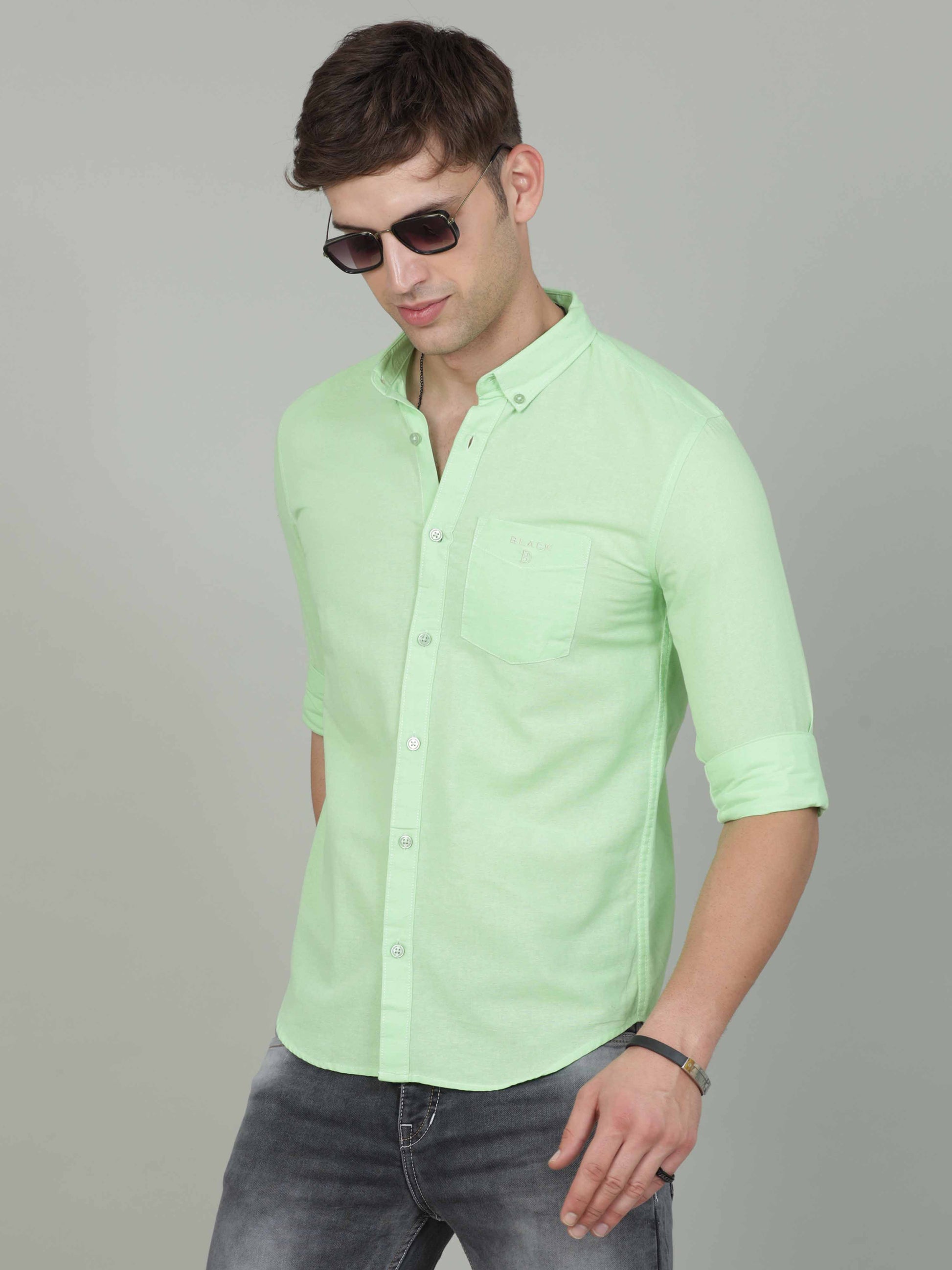  Plain Light Green Shirt